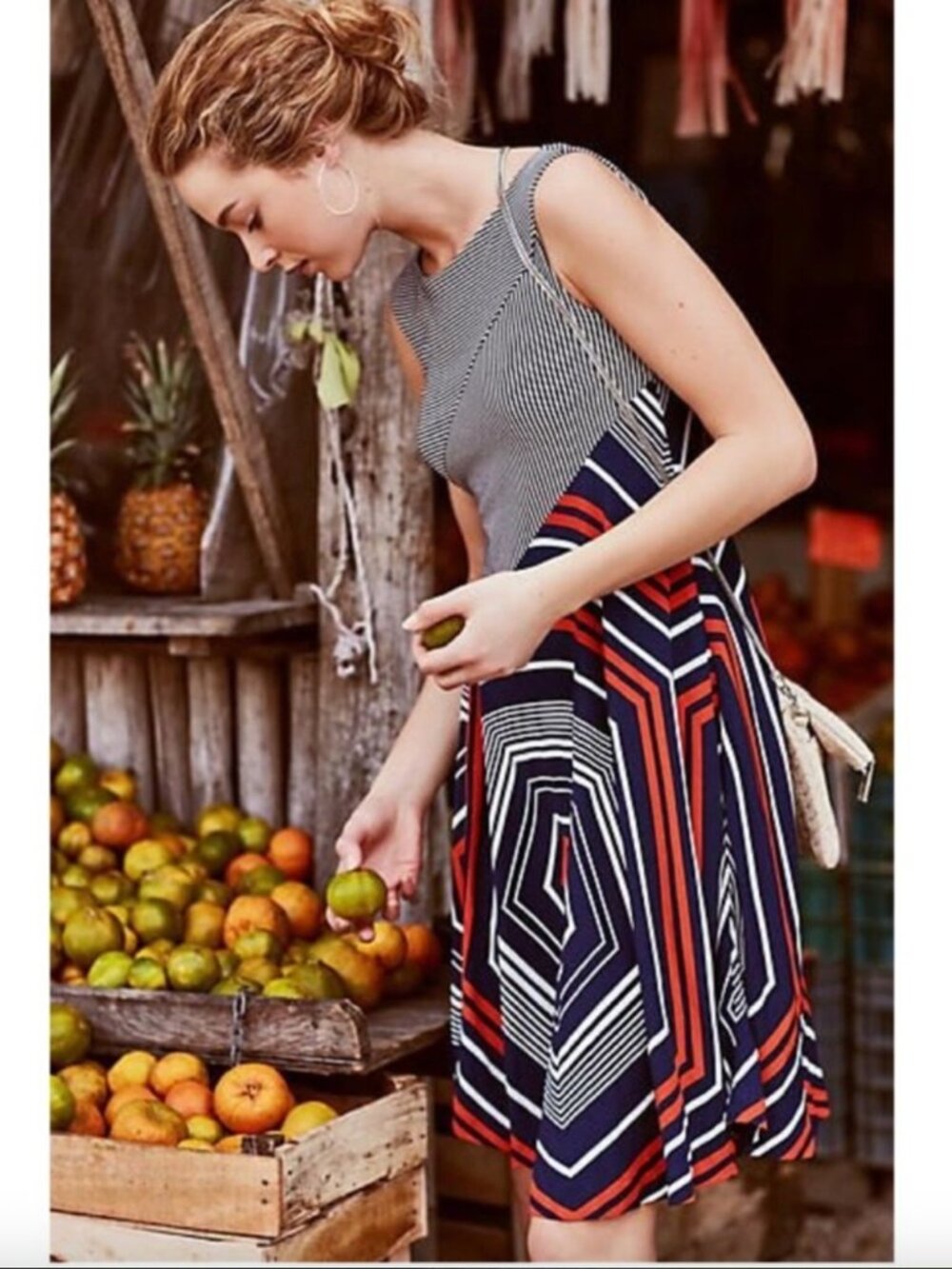{Anthropologie | Maeve} Cameron Multicolor Abstract Print Sleeveless Dress ~ S